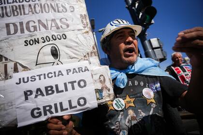 La movilización durante su paso por Avenida 9 de Julio e Independencia