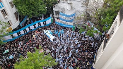 La movilización en San José 1111