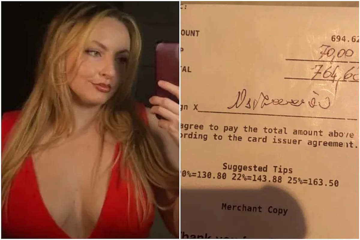 La moza de Nueva York se indignó con la propina que le dejaron