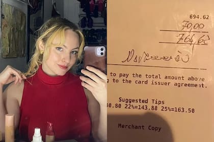 La moza realizó un descargo en las redes sociales y criticó fuertemente a los clientes que atendió