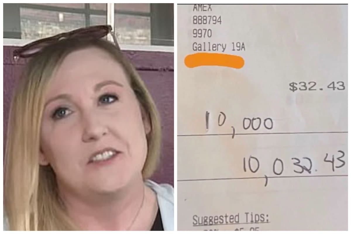 La moza recibió una impresionante propina y la compartió con sus conmpañeros