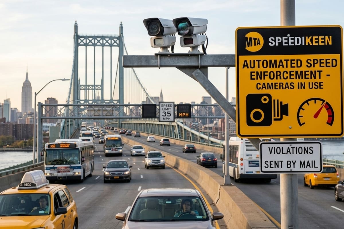 La MTA refuerza la seguridad en Nueva York con nuevas cámaras de control de velocidad automáticas en puentes y túneles estratégicos de la ciudad