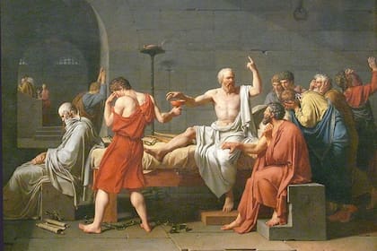 Hasta el viernes se realizará en el CCK uno de los encuentros más importantes de filosofía antigua, Socratica IV; en la imagen, "La muerte de Sócrates", de Jacques Louis-David