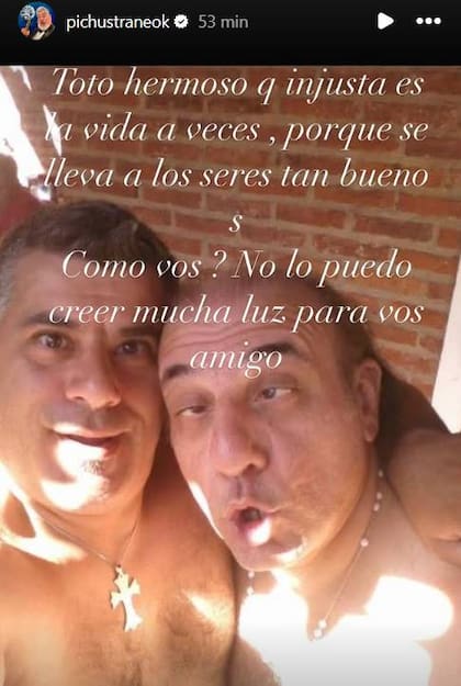 La muerte de Toti Ciliberto. Uno de los posteos para despedirlo de Pichu