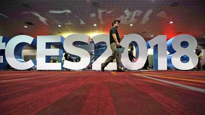 La muestra CES 2018 en Las Vegas, Nevada