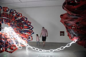 La muestra de Nicanor Aráoz en el Moderno es un ejemplo de que la oferta virtual no puede igualar el contacto directo con el arte