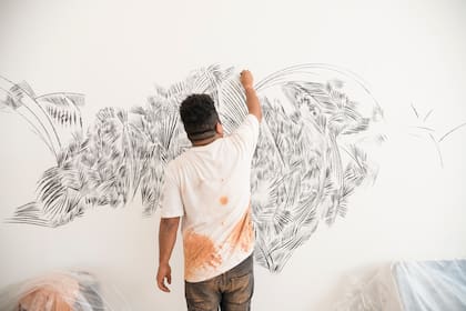 La muestra incluirá dibujos realizados en las paredes de la fundación