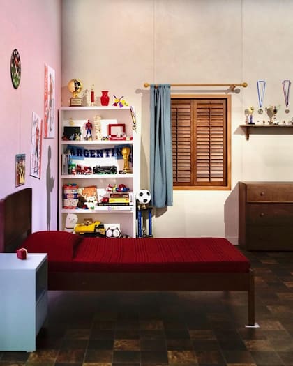 La recreación de la habitación de Lionel Messi en Rosario