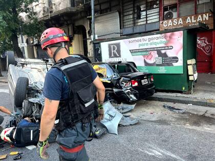 La mujer accidentada presentaba politraumatismos por lo que fue trasladada al Hospital Ramos Mejía