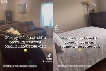 La mujer alquiló su casa y la recibió en pésimas condiciones