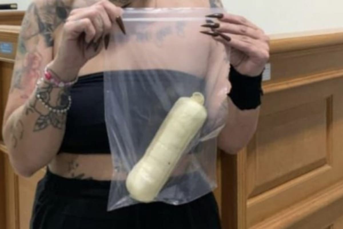 La mujer argentina detenida por llevar cocaína en Indonesia.