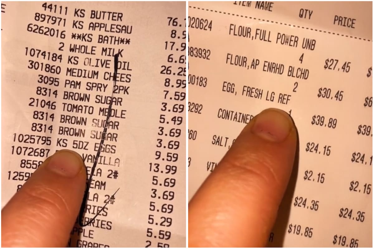 La mujer comparó cuánto aumentó el precio de los huevos en menos de 365 días