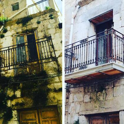 La mujer compartió en su cuenta de Instagram el antes y después de las fachadas en una de las casas