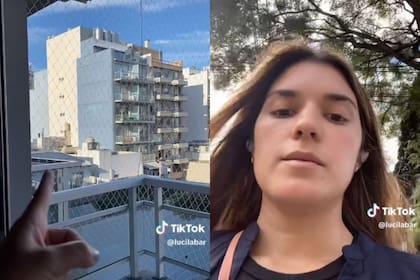 La mujer construyó una pared para mantener su privacidad en el balcón