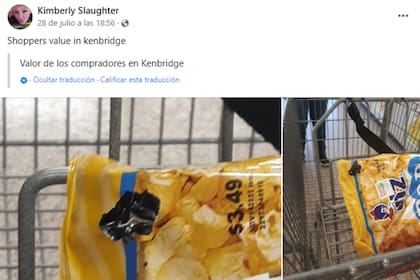 La mujer contó en sus redes sociales la situación que vivió en el interior de un supermercado (Foto Facebook Kimberly Slaughter)