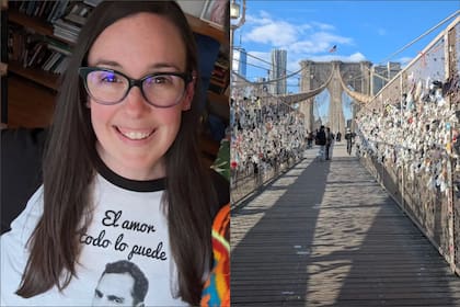 La mujer dedicó un mes a retirar desechos acumulados en las zonas de seguridad del Puente de Brooklyn y recolectó una gran variedad de objetos