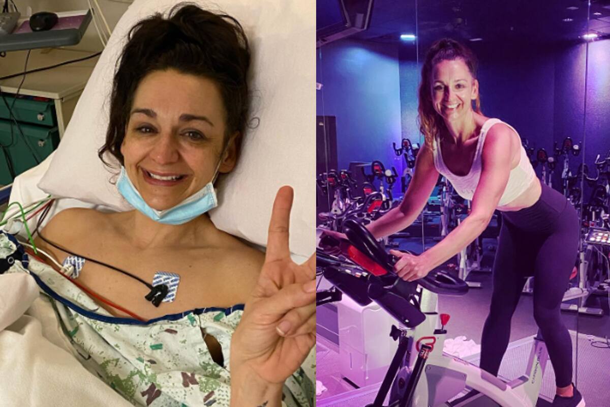 La mujer, deportista y profesora de spinning, debió someterse a varios tratamientos para recuperarse después del impensado infarto de miocardio