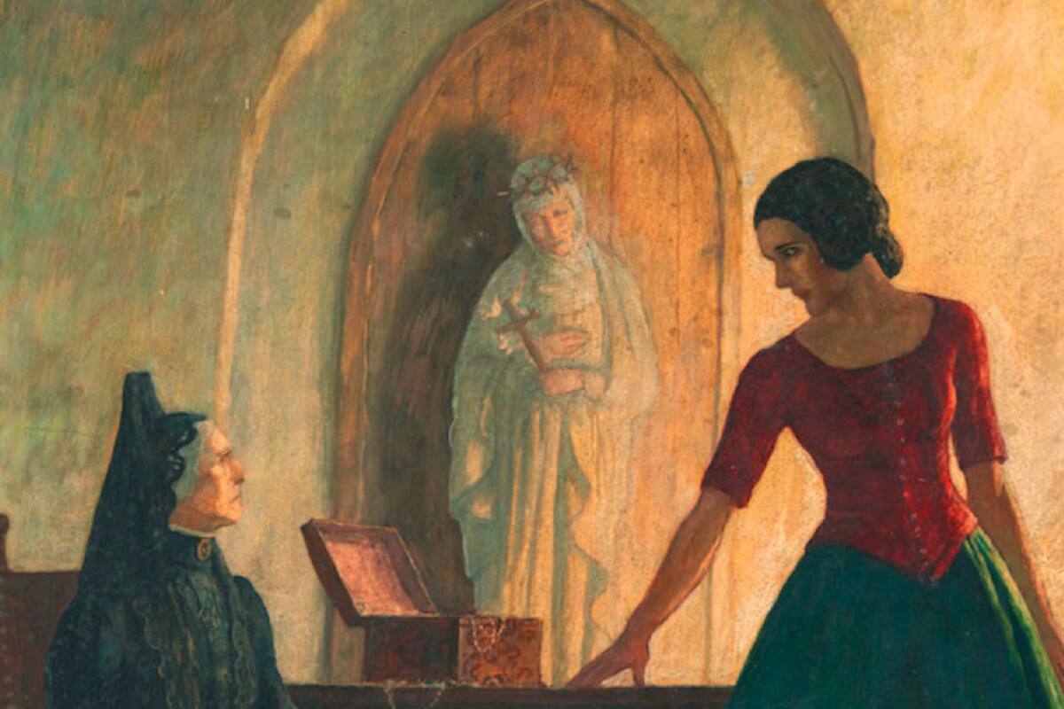 La mujer encontró, sin saberlo, una obra de Newell Convers Wyeth