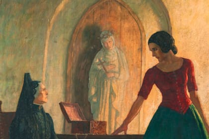 La mujer encontró, sin saberlo, una obra de Newell Convers Wyeth