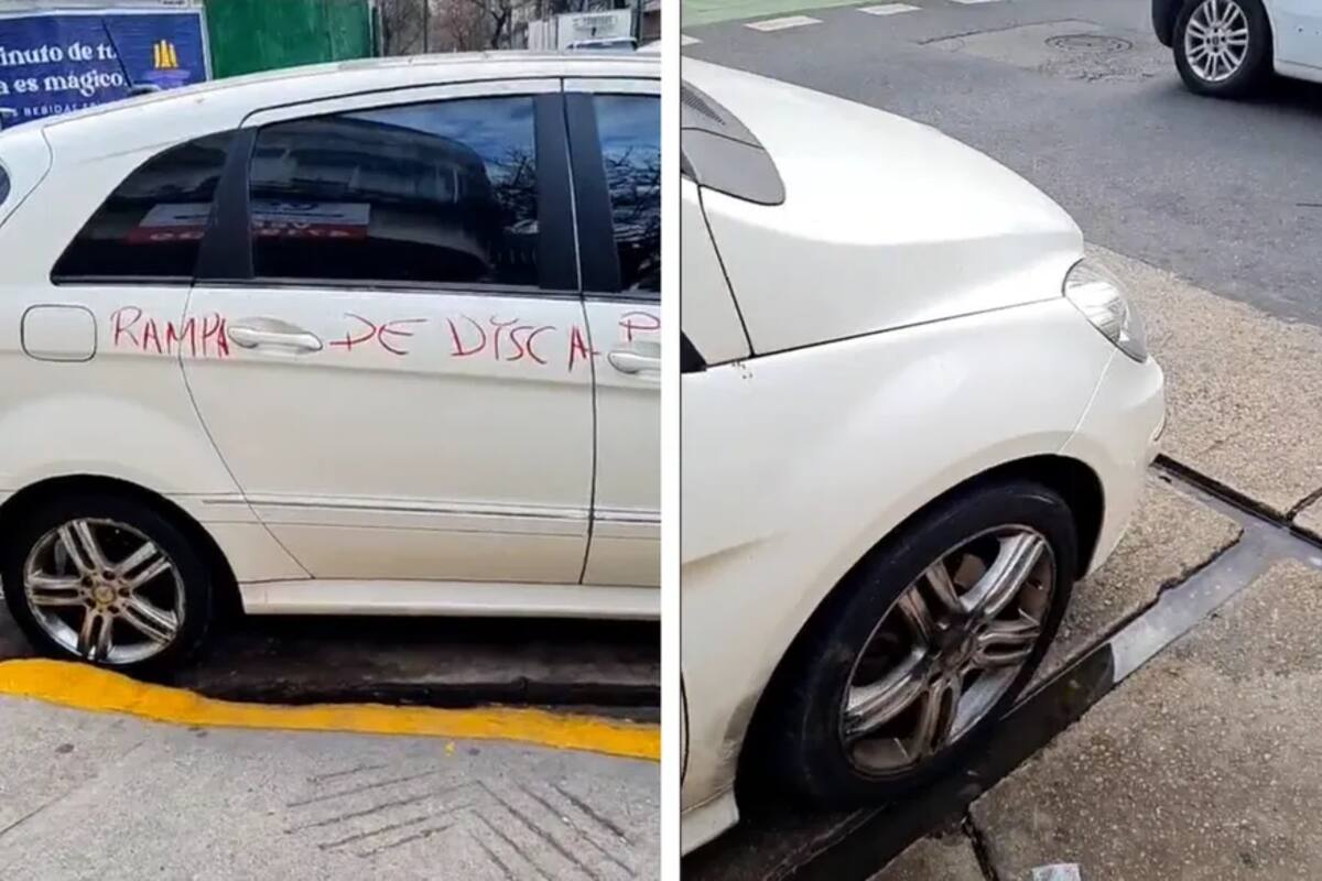 La mujer escrachó al conductor en un video que se volvió viral (Foto: Captura de video)