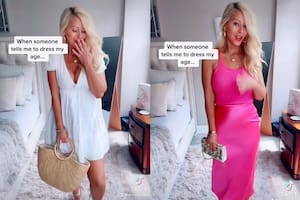 La mujer, fanática de la moda, suele posar con diferentes prendas y looks