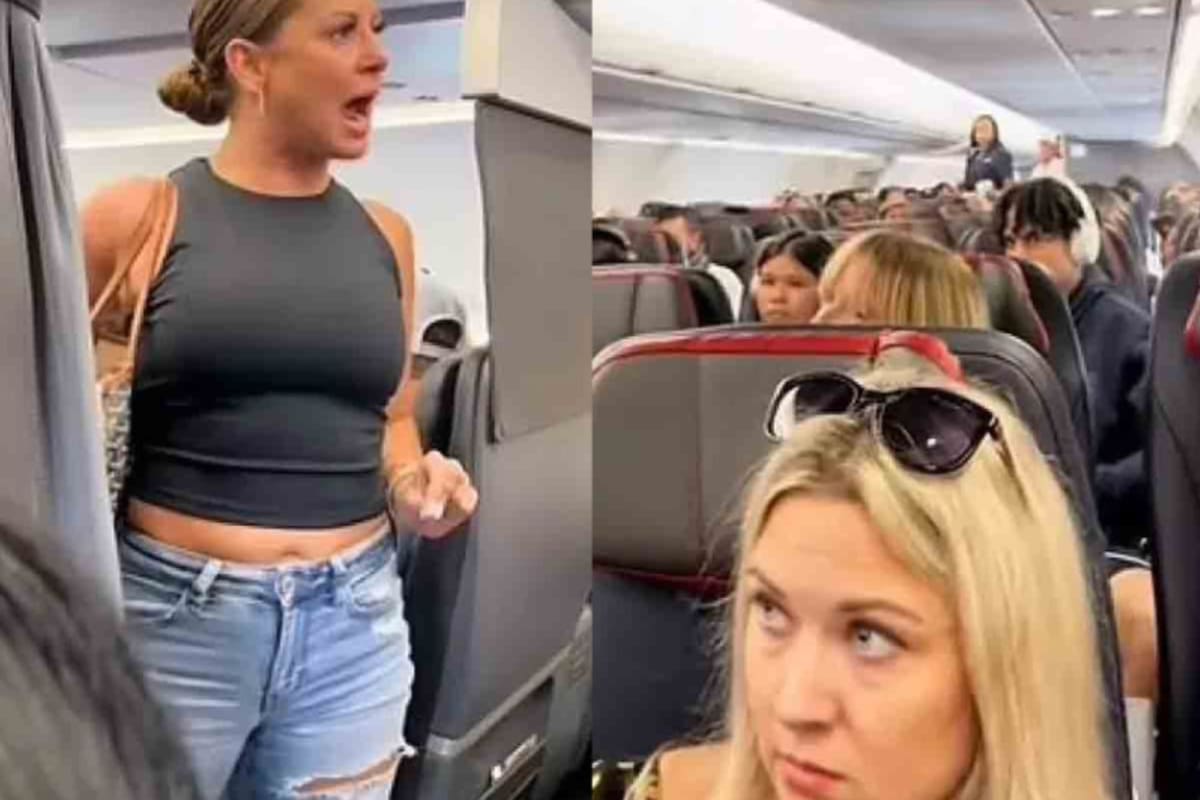 La mujer fue interrogada por las autoridades del aeropuerto (Foto: TikTok: @n.mas)