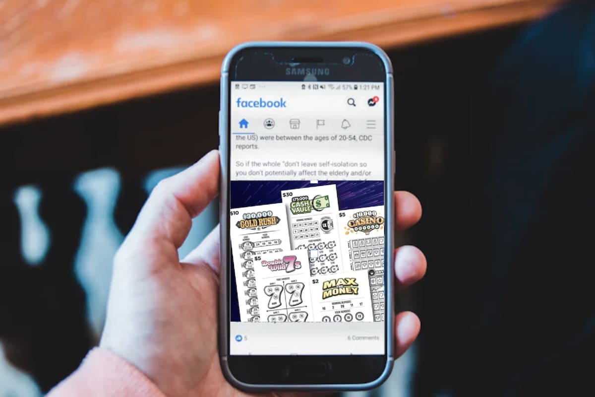 La mujer hizo un posteo en redes sociales de su ticket de la lotería y lo perdió todo (la imagen es ilustrativa)