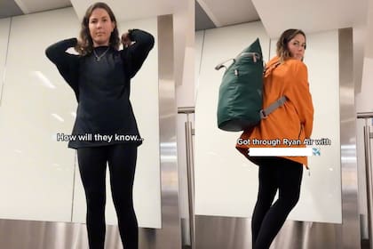 La mujer les contó a sus seguidores cómo pueden hacer para no pagar por equipaje extra, pero generó polémica