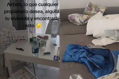 La mujer mostró cómo dejaron su departamento en alquiler y se volvió viral