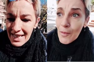 La mujer mostró su asombro con lo que le dijo el hombre (Foto: Captura de video)