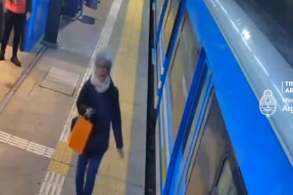 La mujer no llegó a subir al tren y pidió auxilio al totem de seguridad