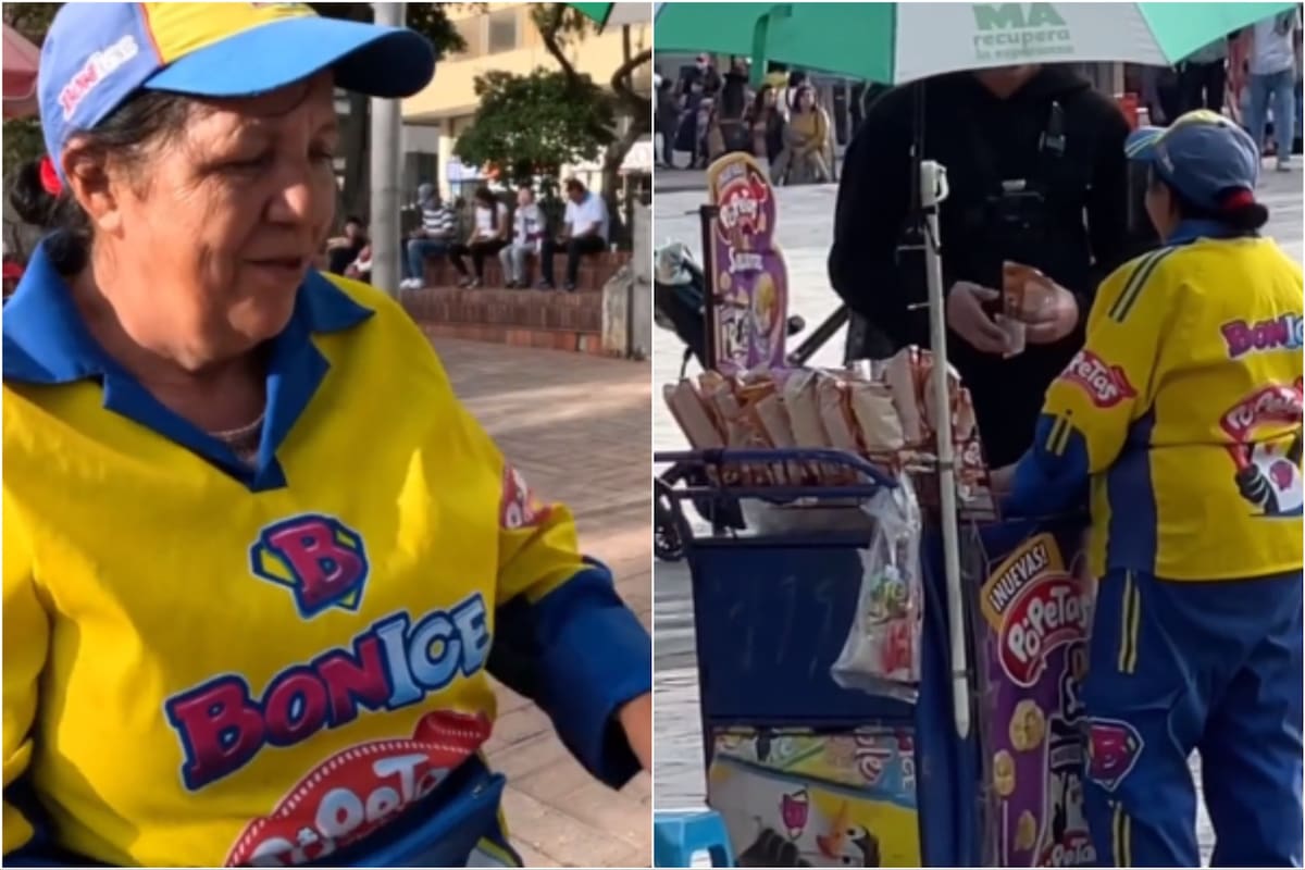 La mujer no podía salir de su asombro ante lo ocurrido (Foto: Captura de video)