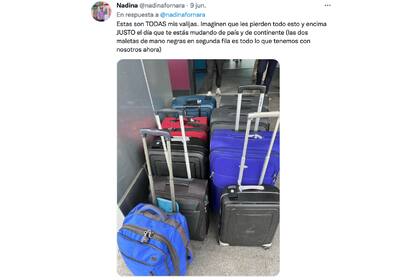 La mujer perdió su vida en unas maletas