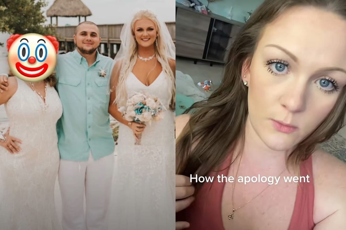 La mujer relató cómo fue su boda luego de percatarse de que su suegra había tomado una decisión de no creer