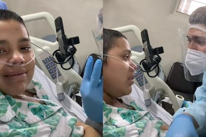 La mujer se despidió entre lágrimas de su pareja