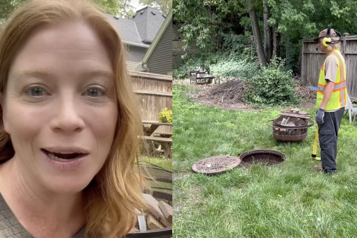 La mujer se enteró de la existencia de un túnel de alcantarillado en su casa de forma inesperada