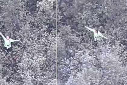 La mujer se perdió tras salir a buscar agua en el bosque.