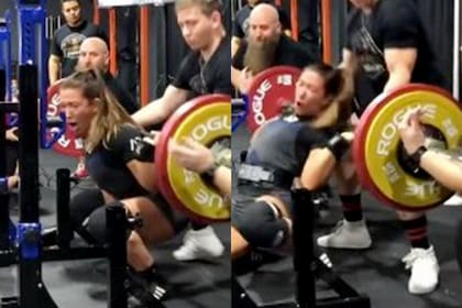 La mujer sufrió una quebradura y fue derivada al hospital inmediatamente