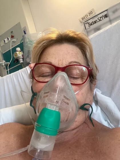La mujer tuvo que ser internada y operada por el daño de la bacteria (Foto: The Sun)