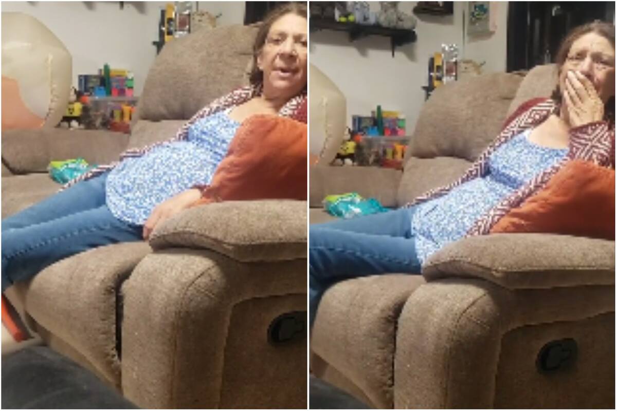 La mujer tuvo un ataque de llanto (Foto: Captura de video)