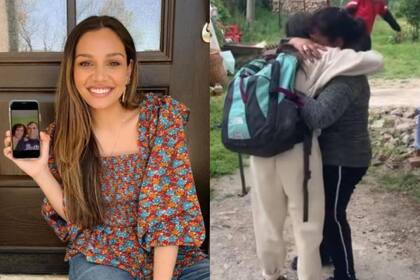 La mujer viajó a otro continente para conocer a sus padres luego de 25 años