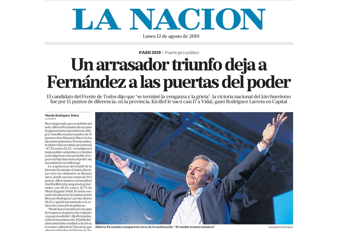 LA NACION ganó una medalla de oro en de la SND por su cobertura de las PASO