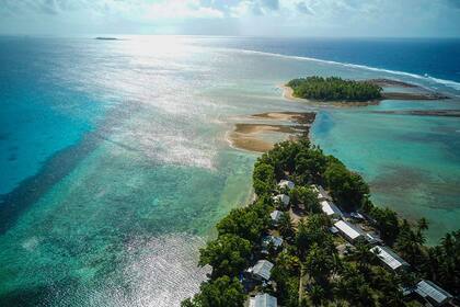 La nación insular Tuvalu, en el Océano Pacífico, es particularmente susceptible a niveles del mar más altos causados por el cambio climático.