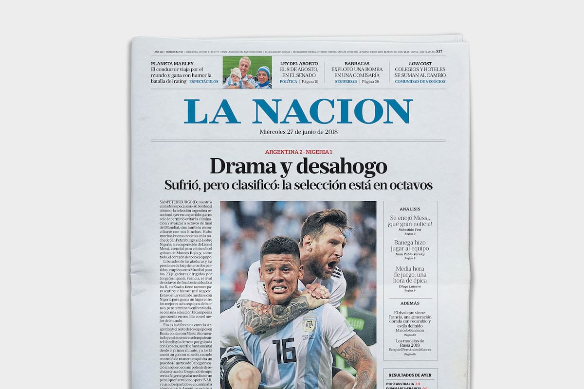 LA NACION recibe el premio al diario mejor diseñado del mundo
