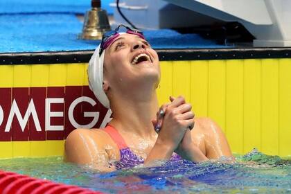 La nadadora, de 19 años, bajó la marca de los 1500 metros libres en el torneo Mare Nostrum