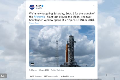 La NASA anuncia cuándo será el lanzamiento de Artemis 1