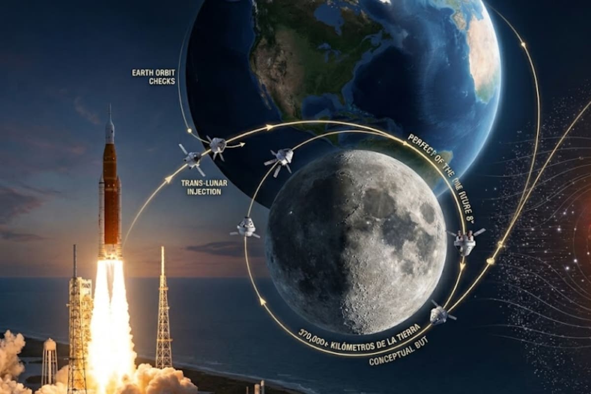 La NASA detalló el recorrido específico que realizará Artemis II una vez que despegue desde Florida