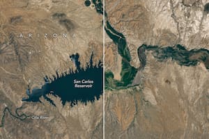 El embalse de Arizona que se quedó sin agua: la imagen de la NASA que muestra el increíble cambio