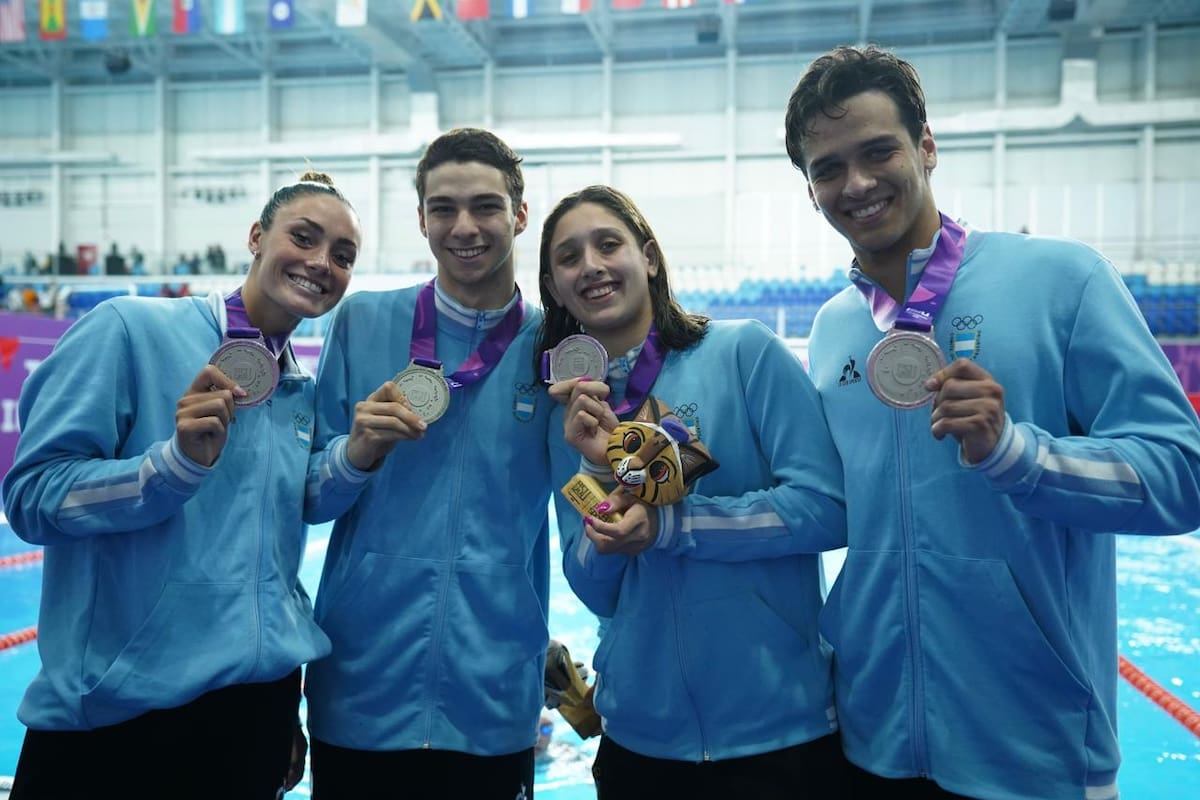 La natación ya le dio a la Argentina varias medallas en los Juegos Panamericanos Junior 2025