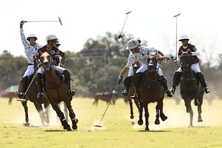 La camiseta con la que el supercampeón del polo homenajeó a la selección de fútbol y a Messi